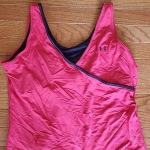 Under Armour NWT Pink HeatGear Tank w/ bra